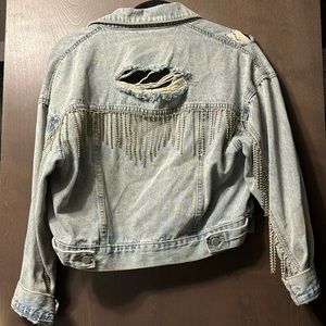 jean jacket with bling